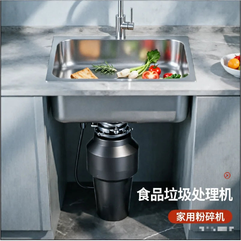 220V Factory Direct Food Waste Disposer Kitchen Household High Power Grinder Smart Shutdown HBD1