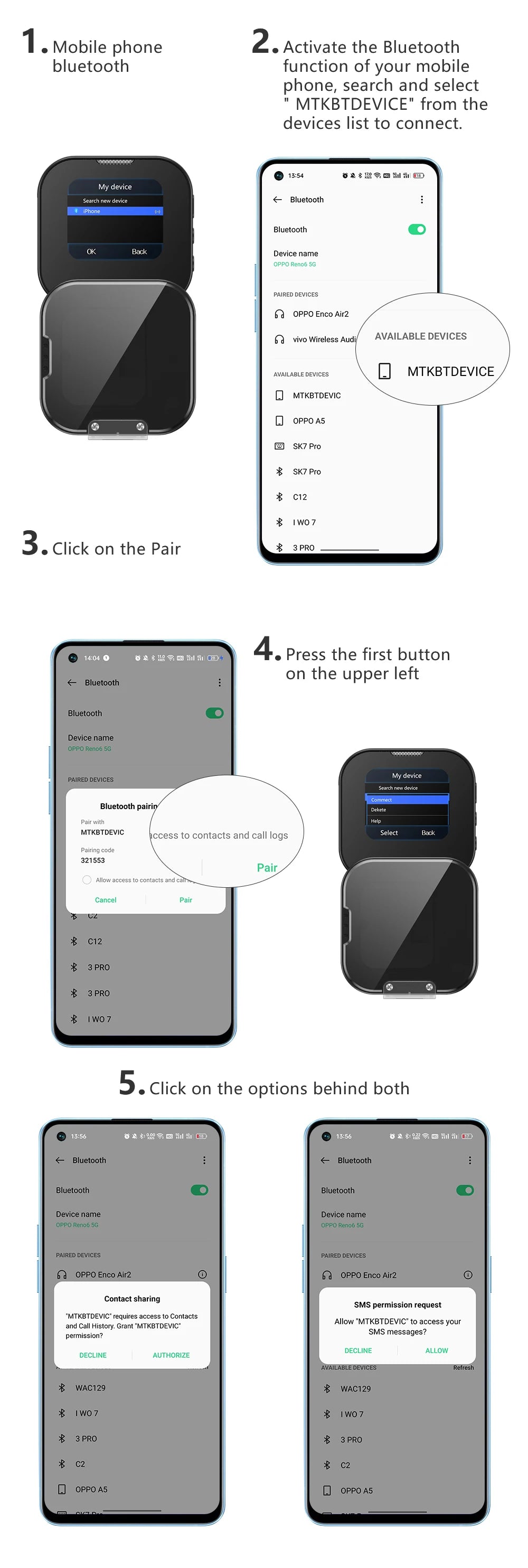 SERVO I19 Rotate Small Box Touch Mobile Phone 2SIM Standby Magic Voice Bluetooth Sync Music Torch Mini Rotation Cellphone Type-C