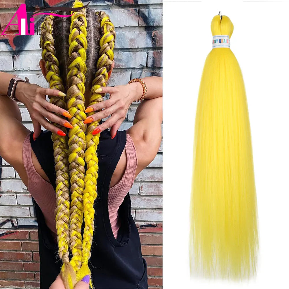 Ombre Kanekalon Braiding Hair Extensions Pre Stretched 26 Inch Synthetic Hair for Afro Jumbo Box Braids Natural Looking