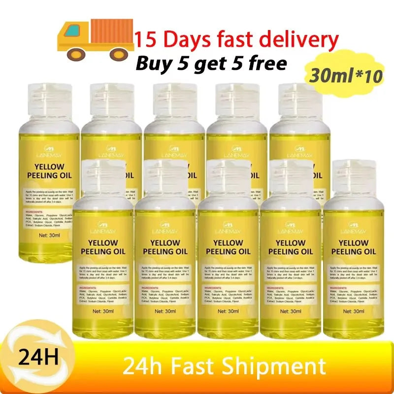 Strong Yellow Peeling Oil Bleach Dark Skin Whiten Lotion Lighten Body Elbow Knee Hand Exfoliate Dead Skin Nourish Even Skin Tone