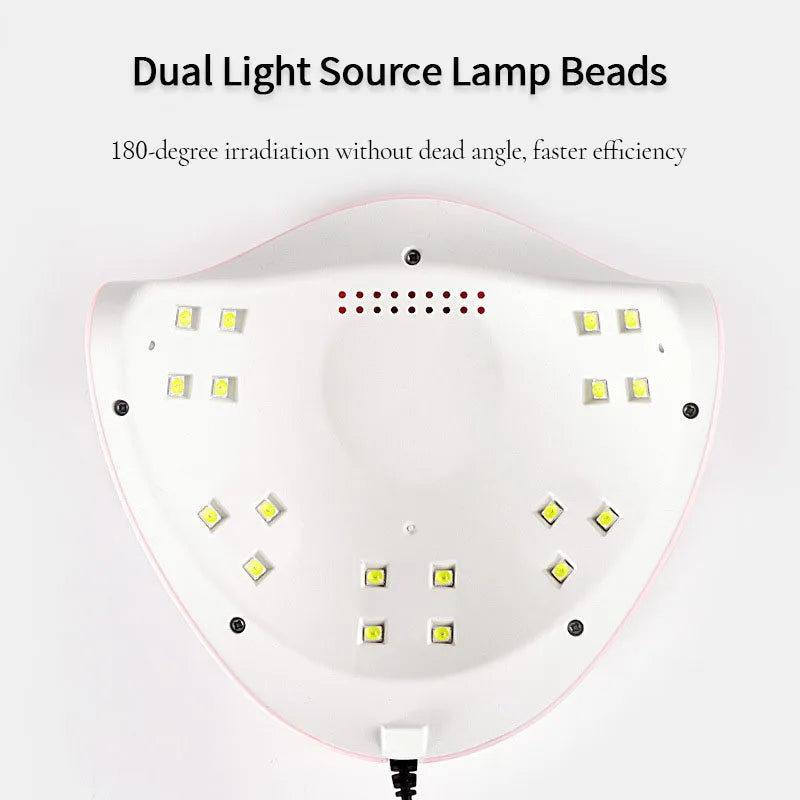 LED UV Gel Nail Lamp with 3 Timer Presets Auto Sensor Gel Polish Nail Dryer Curing Lamps for Manicure Home and Salon