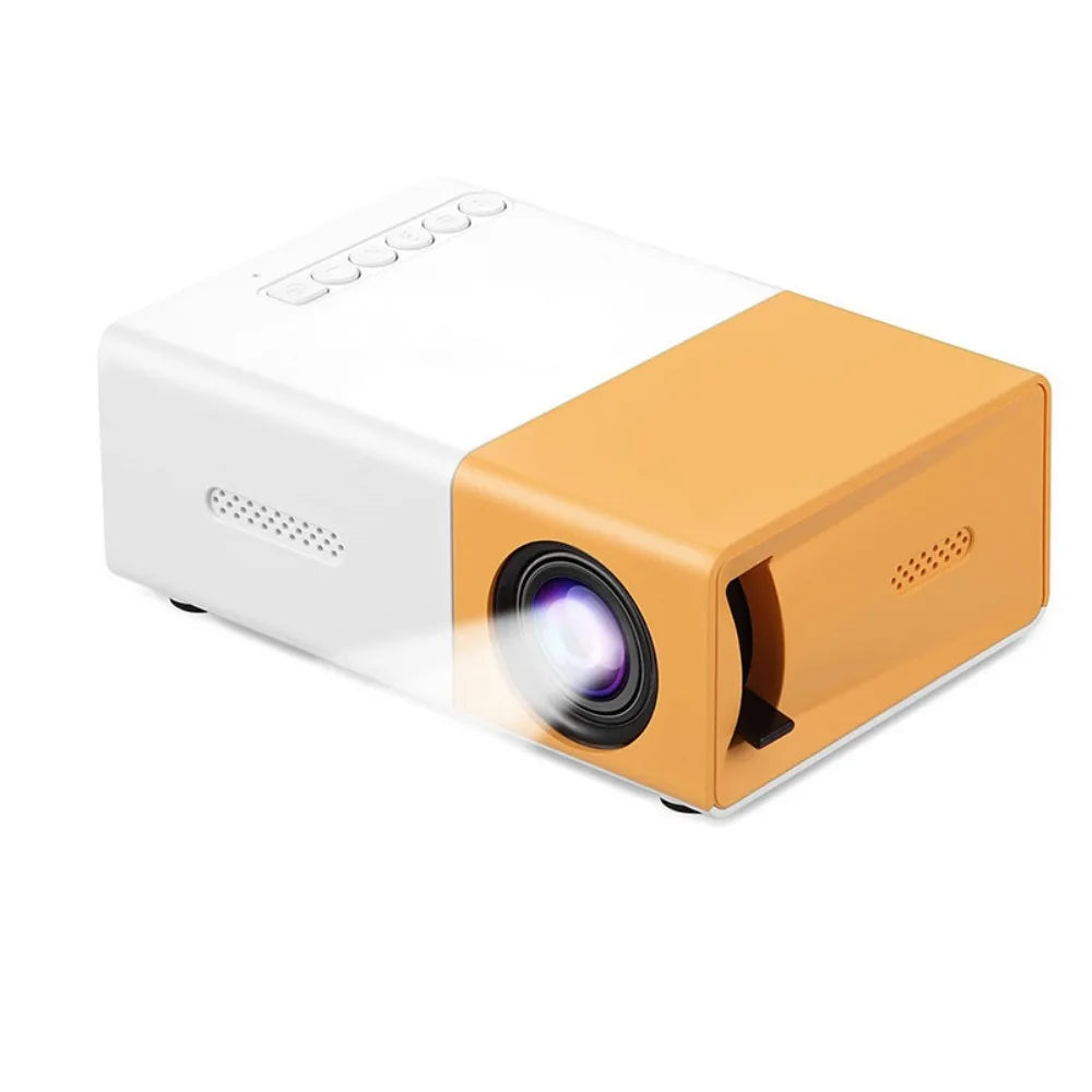 1080P Resolution Mini Projector Built-in Speaker Remote Control Portable Projector Halloween Gifts LCD Technology