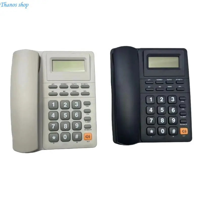 Landline Phones Home Telephone Desk Phone LCD Display with Redial Caller Function for Office, Hotel X37A