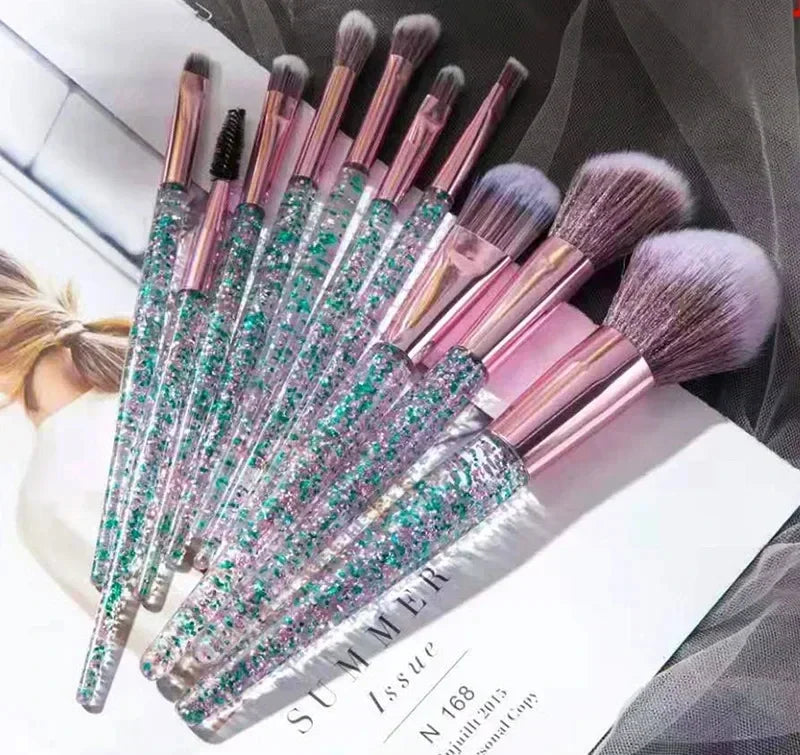10PCS Makeup Brush Set Professional Super Soft Detail Brush Blush Brush Foundation Concealer Eyeshadow Brush