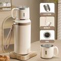 Premium Travel Coffee Mug Stainless Steel Double-Wall Leak-Proof 600ml Thermos Bottle for Office Business Style Tea & Coffee