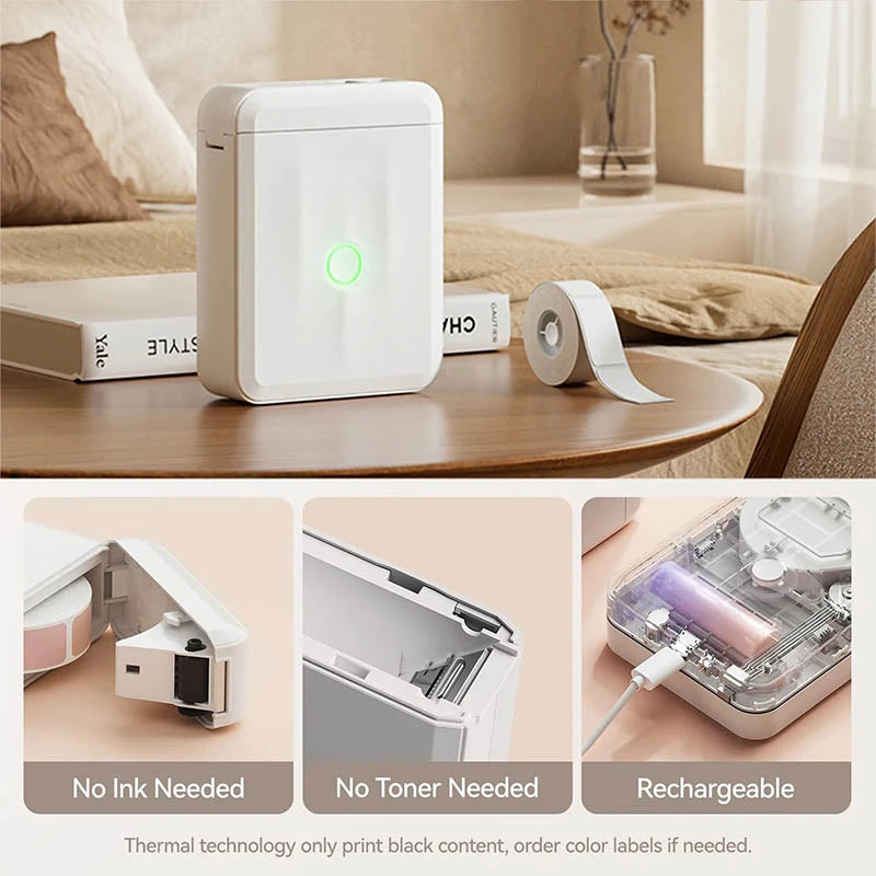 Niimbot D110 Mini Portable Thermal Printer Smart Pocket Self-adhesive Label Printer Bluetooth Price Label Sticker Maker For Home