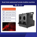 Stage Fog Bubble Machine - Four Nozzle Led Fog & Bubble Maker - Professional Performance, Wedding, Bar, Large-scale Bubble