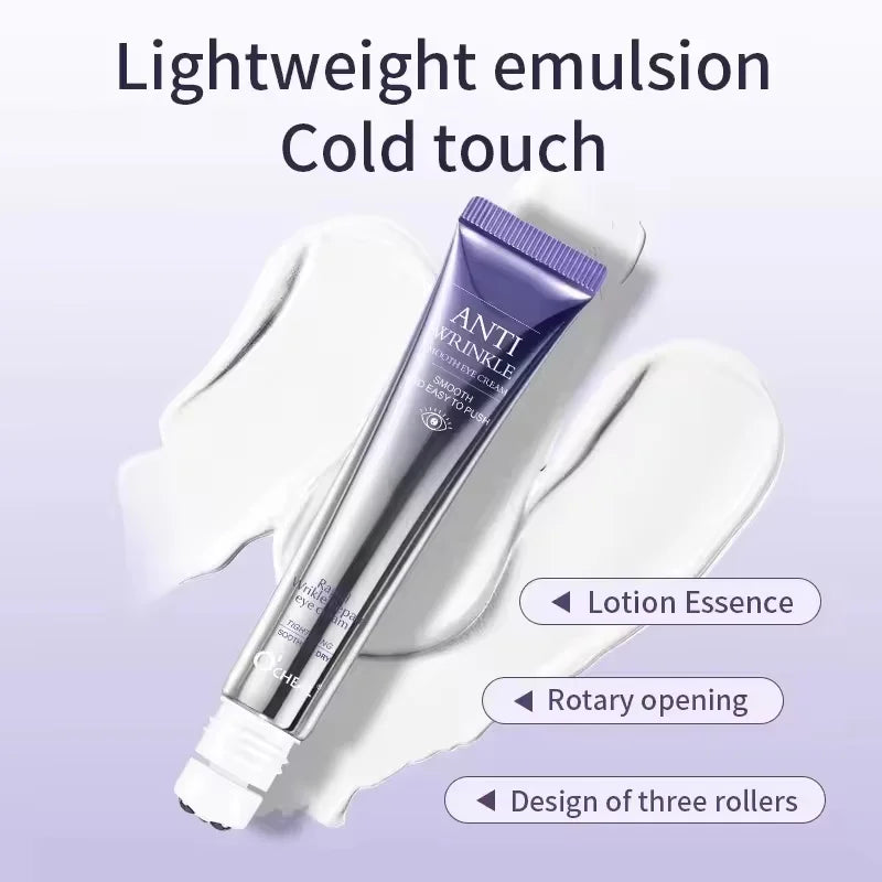 Anti Wrinkle Anti Dark Circle Eye Cream Roller Massager Moisturizing Eye Bags Anti Aging Hyaluronic Acid Eye Skin Care Products