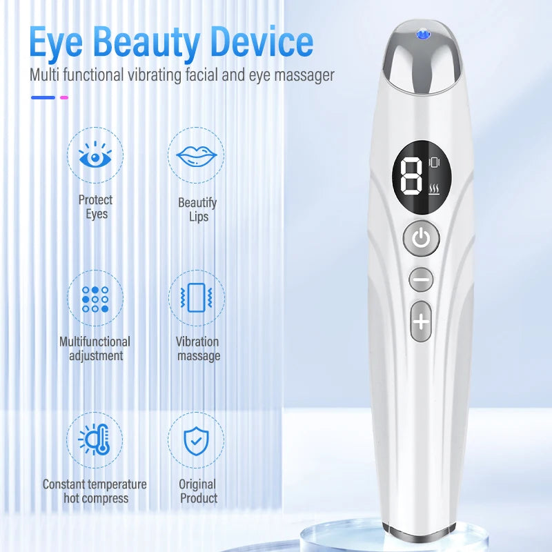 Electric Facial Massager Micro Vibration Eye Beauty Instrument For Relax Eye Dark Circles Eye Bags Puffiness Eye Massage Gift