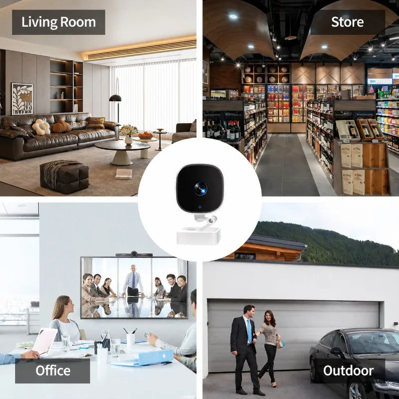 Mini Compact HD Wireless Surveillance Camera Mobile Remote Real-time View Indoor Safety Monitor Built-in Night Vision Motion