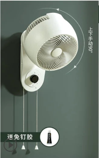 220V  Electric Fan Oscillating 3 Blades 3 Speeds Adjustable Wall Mounted Fan Remote Control Timer Home Air Cooler Fans