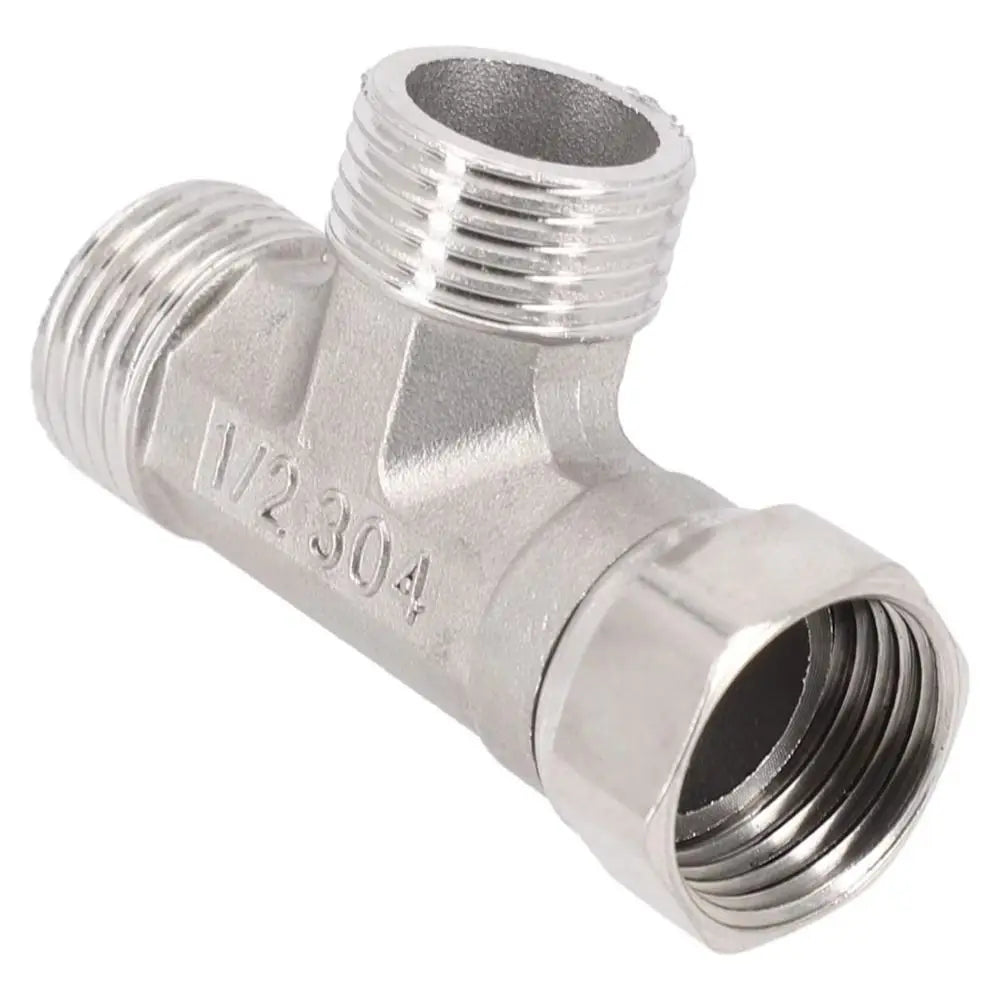 Durable Stainless Steel 3 Ways Valve Shower Faucet Converter T Adapter Spray Nozzle Water Splitter Shower Valve Bathroom