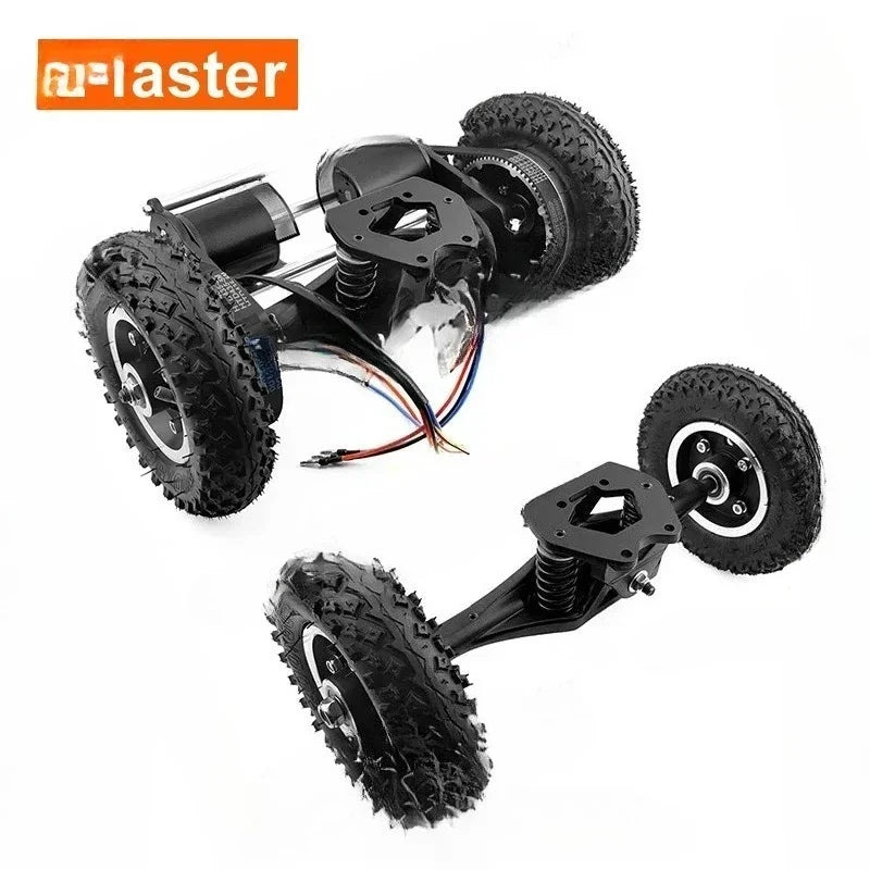 Four-wheel Drive Electric Skateboard Skateboard Belt Drive Frame Longboard Mountain Board 11-inch Bracket 8-inch Tire Double