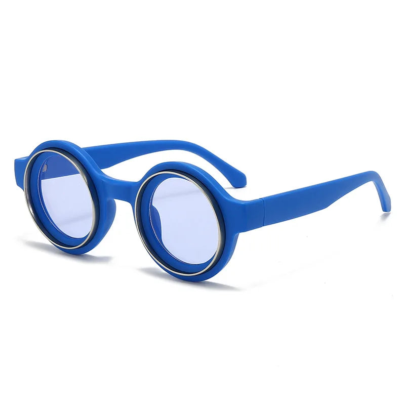 Men Sunglasses Fashion Retro Round Sun Glasses Classic Trendy Circular Outdoor Photography Accessory Eyewear UV400 Eyeglasses