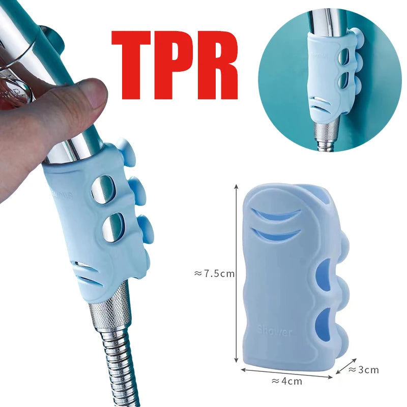 Universal Shower Head Holder Adjustable Shower Rail Holder Bathroom Accessories Replacement Hand Shower Bracket for Slide Bar
