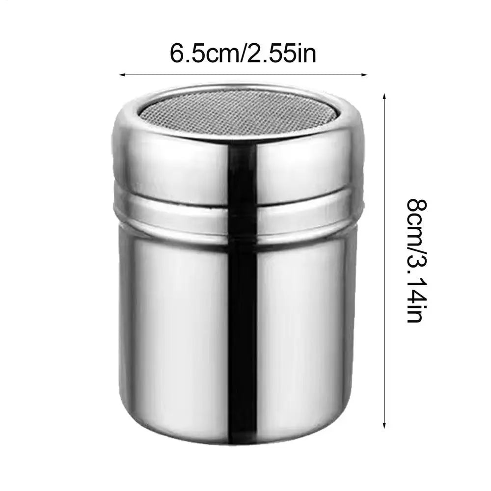 S/M/L Powder Sprinkler Bottle Stainless Steel Flour Sifter And Shaker Bottle Kitchen Gadgets Powder Shaker For Salt Sugar Cocoa
