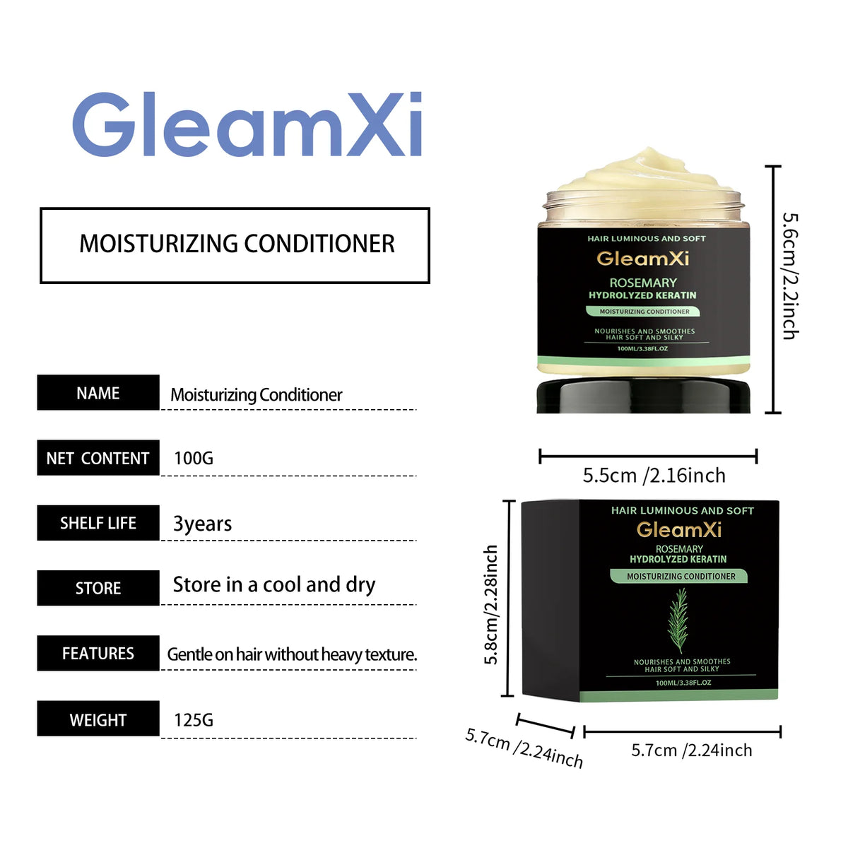 Rosemary Hair Mask Repair Damaged Breakage Frizzy Soft Smooth Shiny Straightening Hairs Nourishing Scalp Roots Hair Conditioner