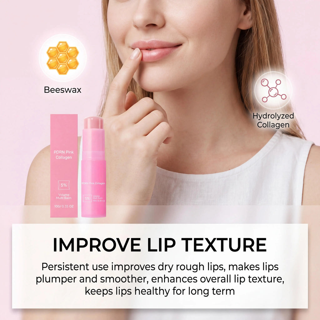 Hydrating Wrinkle Bounce Balm Collagen Multi Balm Stick Reduce Skin Dull Enhance Skin Elasticity Face Lip Eye Multi Cream Stick