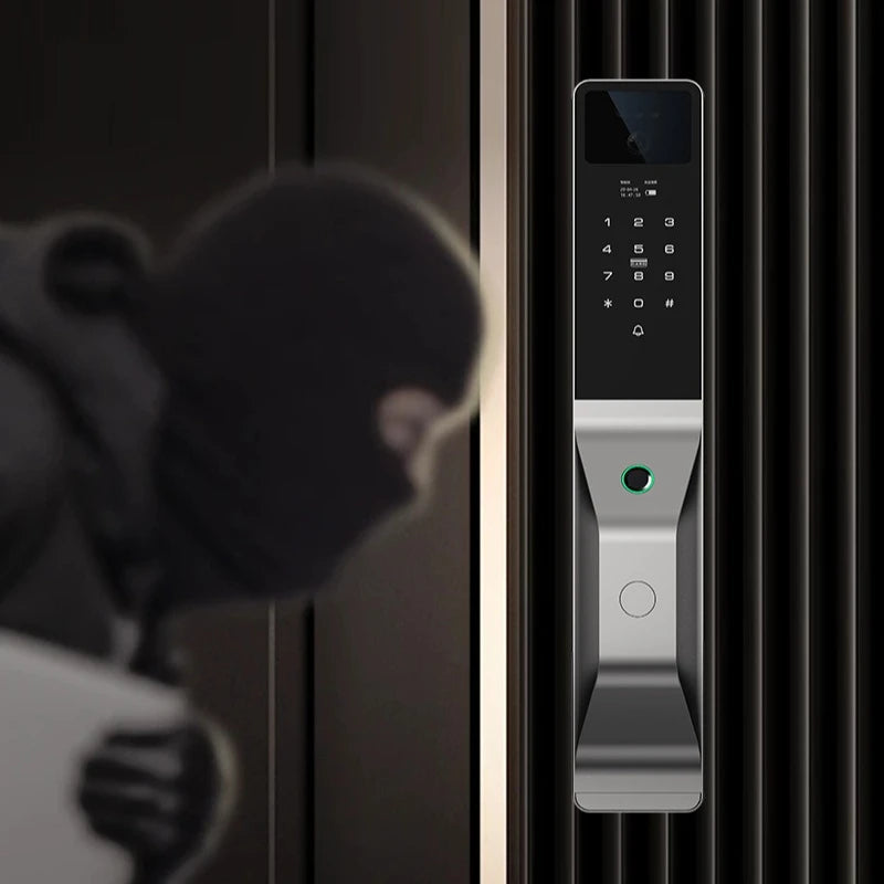 Fully Automatic Tuya Smart Password Door Lock Palm Vein 3D Facial Recognition Electronic Lock Home Fingerprint IC Card Lock