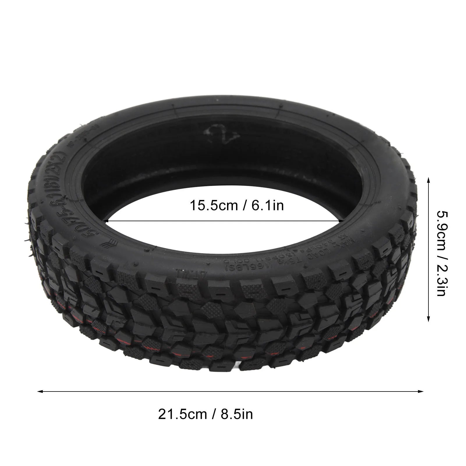 50/75‑6.1 Electric Scooter Tire Replacement Electric Scooter Vacuum Tire Anti Puncture Honeycomb Electric Scooter Wheels new