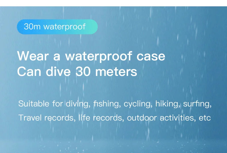 Waterproof Action 4K Camera 1080P Ultra Mini Wireless WiFi POV Bodycam for Bicycle Motorcycle Pocket Sports Recording HD Quality