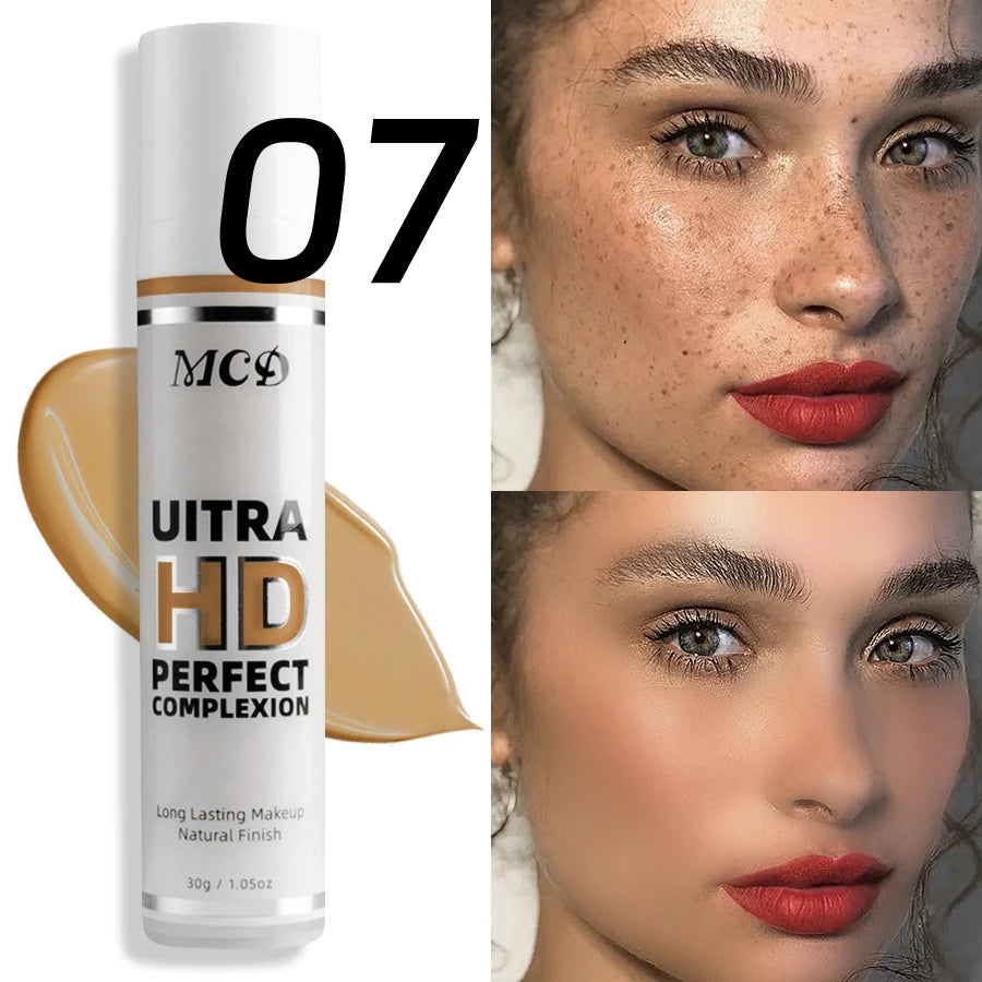 Profession Liquid Foundation Effective Concealer Waterproof Sweat-resistant Face Makeup Oil-control Cover Matte Base Cream Cosme