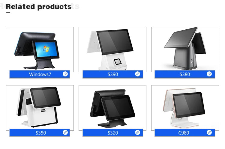Classical Style Cheap Price Cash Register Single Dual Screen Touch POS System