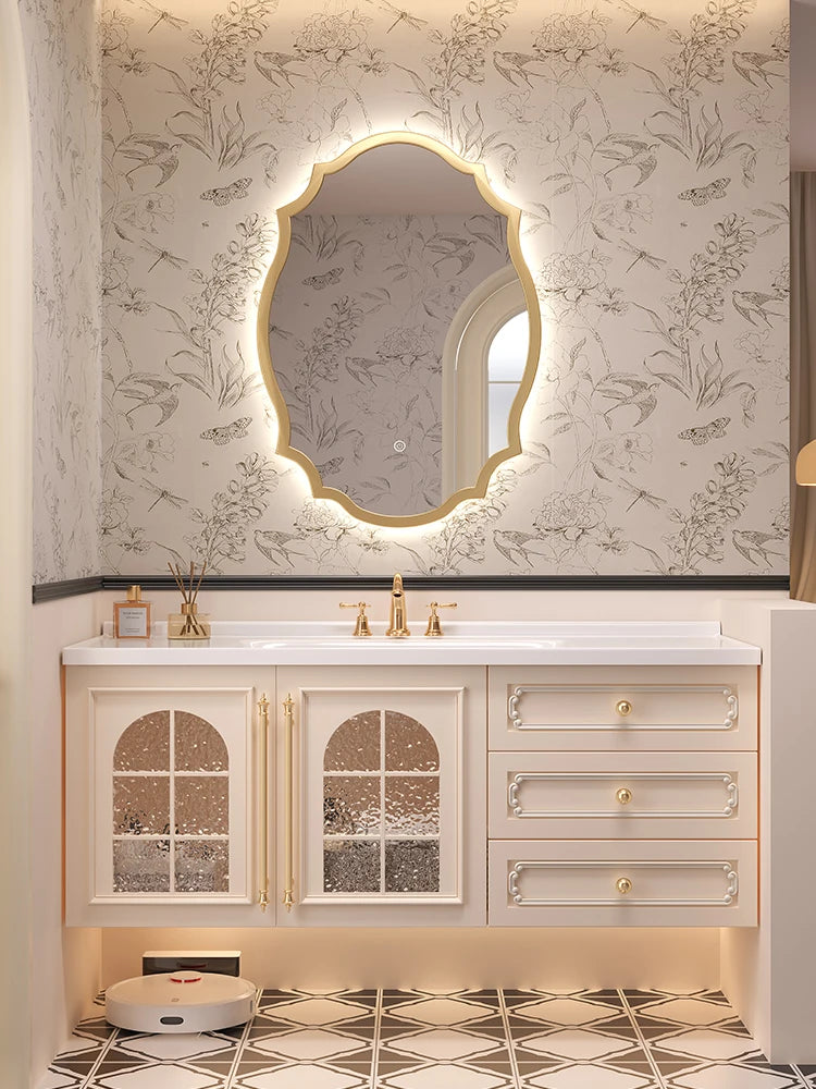 Storage Drawers Bathroom Cabinet Interior Dividers Mirror White Bathroom Cabinet Shelving Modern Badkamer Meubel Accessories