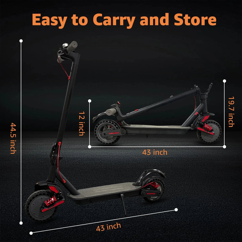 Smart 500W Electric Scooter Foldable E-Scooter Rear Motor up to 18 MPH Long Range 15 Miles Controlled Commuting Adults Scooter