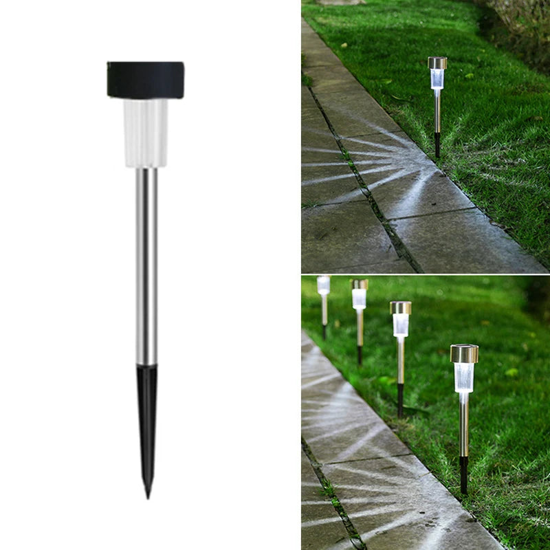 Outdoor Solar Garden Lights Auto On Off Pathway Lights for Yard Lawn Walkway Driveway Landscape Lighting  Clearance