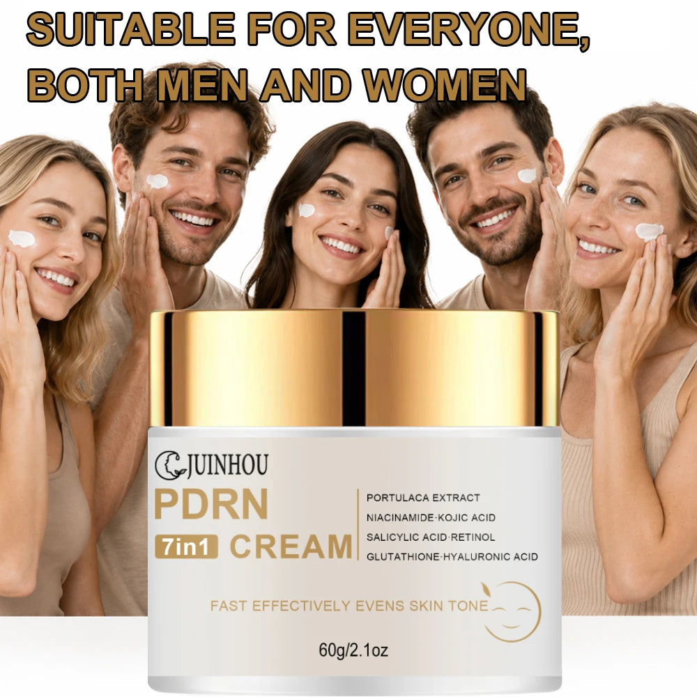 JUINHOU 7in1 Face Cream With PDRN Glutathione Hyaluronic Acid Multi‑Ingredient Moisturizer Smooth Rough Skin Dull Skin Daily Car