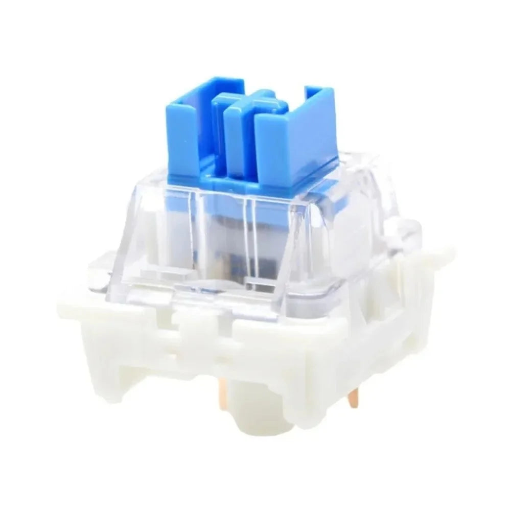 200/10pcs Mechanical Keyboard Switches Blue Switch Customizable Hot-Swappable 3 Pins Cross Stem for Mechanical Keyboard