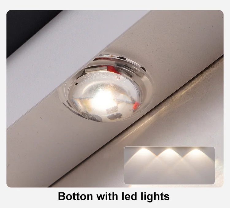 16W Creative Acrylic Textured Led Wall Light Bedroom Living room Aisle Light Long Strip New Design Art Decorative Ambient Light