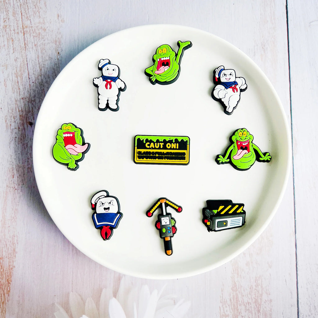 1-13pcs Hot Movies Ghost Shoe Charms DIY Cartoon Garden Shoes Decorations Accessories for Clog Sandal Buckle Kids Party Gifts