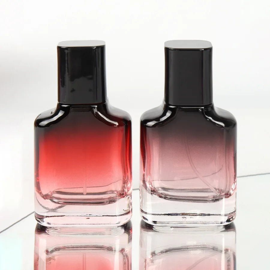 Perfume Bottles 20ml Spray Bottle Refillable Gradient Color Glass Cosmetic Packaging Travel Spray Bottle Portable Mist Atomizer