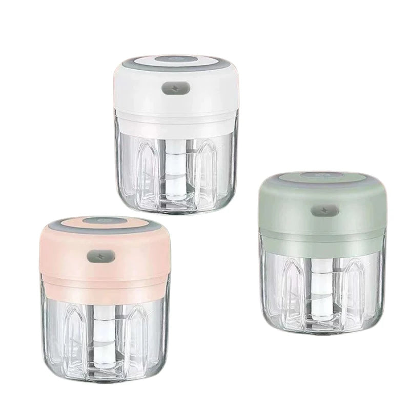 1pcs Electric Garlic Chopper Automatic Garlic Mincer 100/250mL Food Chopper Portable Vegetable Grinder Onion Mixer Kitchen Tool