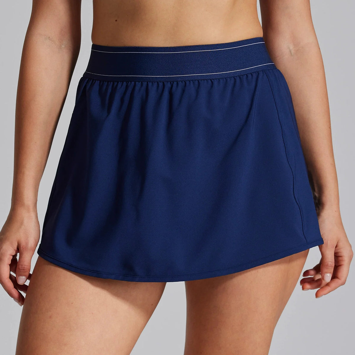 Women's Two Piece Sports Short Skirt Tennis Skirt High Waist Golf Skirt Running Yoga Skirt With Pockets Elegant Dresses