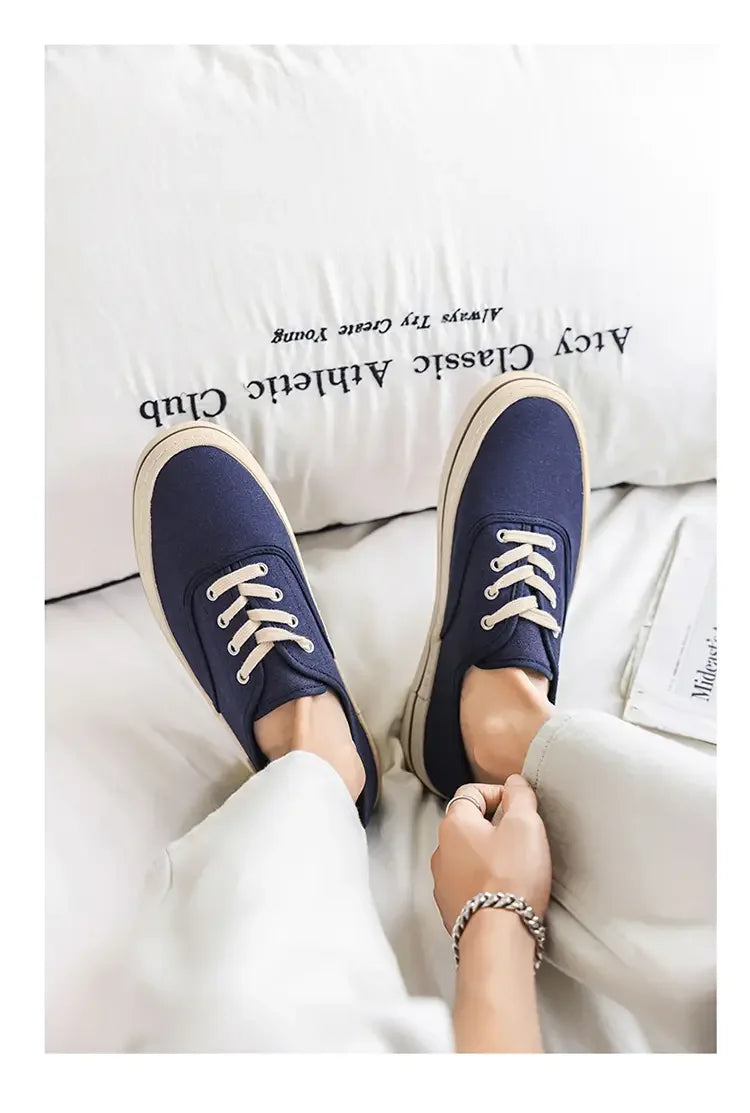 YUYIN 2026 New Men Vulcanized Canvas Shoes Sneakers Comfort Light Student Trendy Casual Male Daily Outdoor Walking Footwear