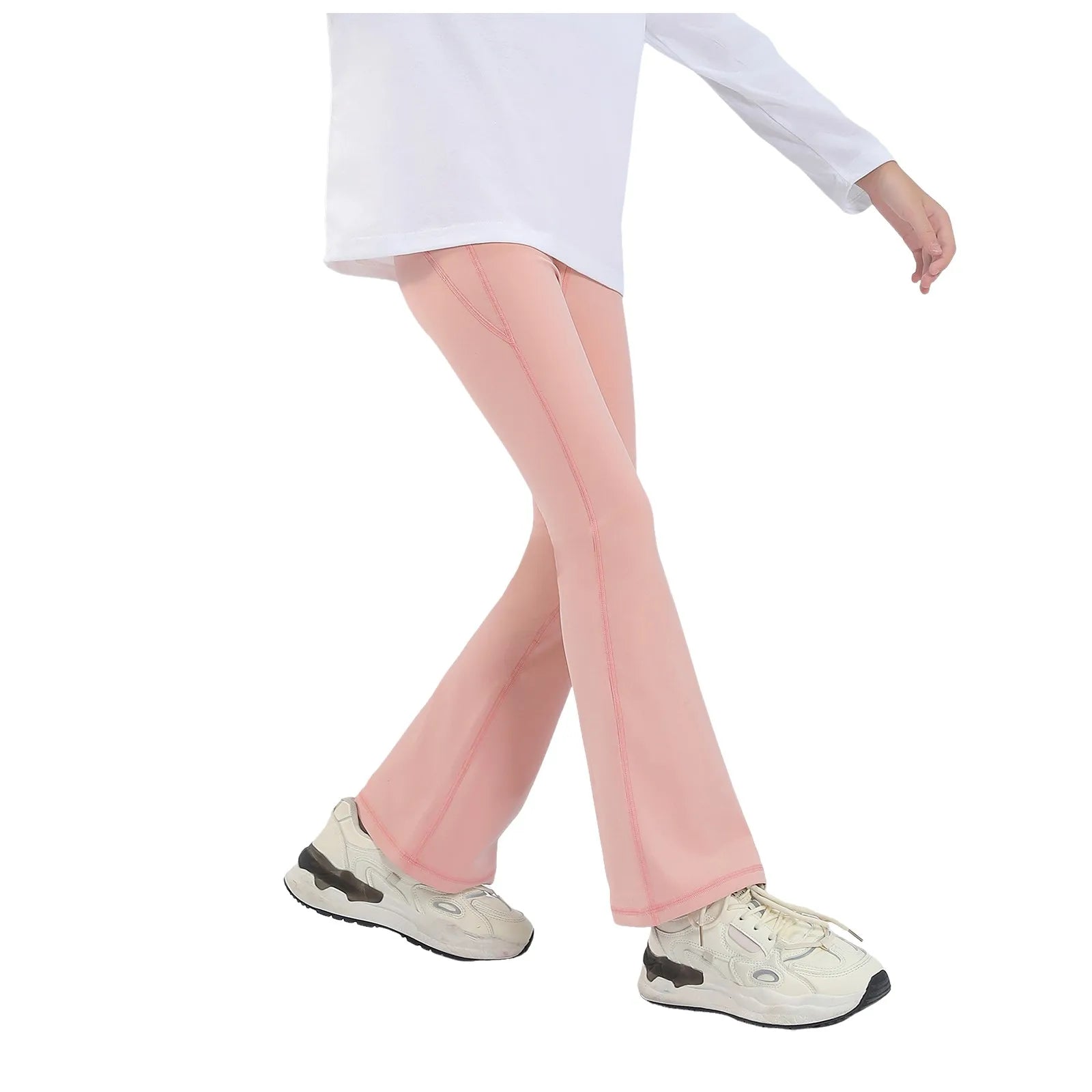 Girl Clothes Size Small Girls' Casual Active Flare Leggings Kids Dance Workout Yoga Pants Comfy Little Girls Skating Pants