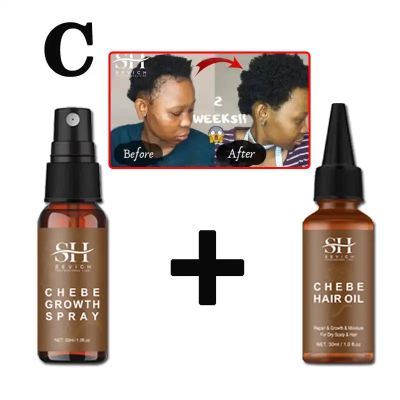 100% Chebe Powder From Chad Africa Women Traction Alopecia Treatment Oil Men Fast Hair Growth Spray Hair Loss Treatment Sevich