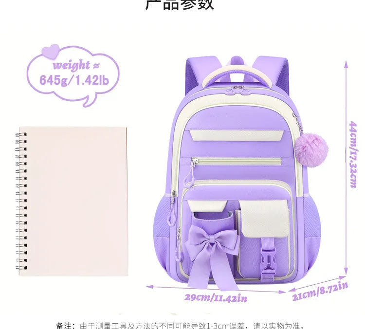 Cute Student Backpack 3pcs/set Primary Schoolbag Rabbits and Quicksand Kawaii Student Backpack Teenage Girls Handbag Rucksack