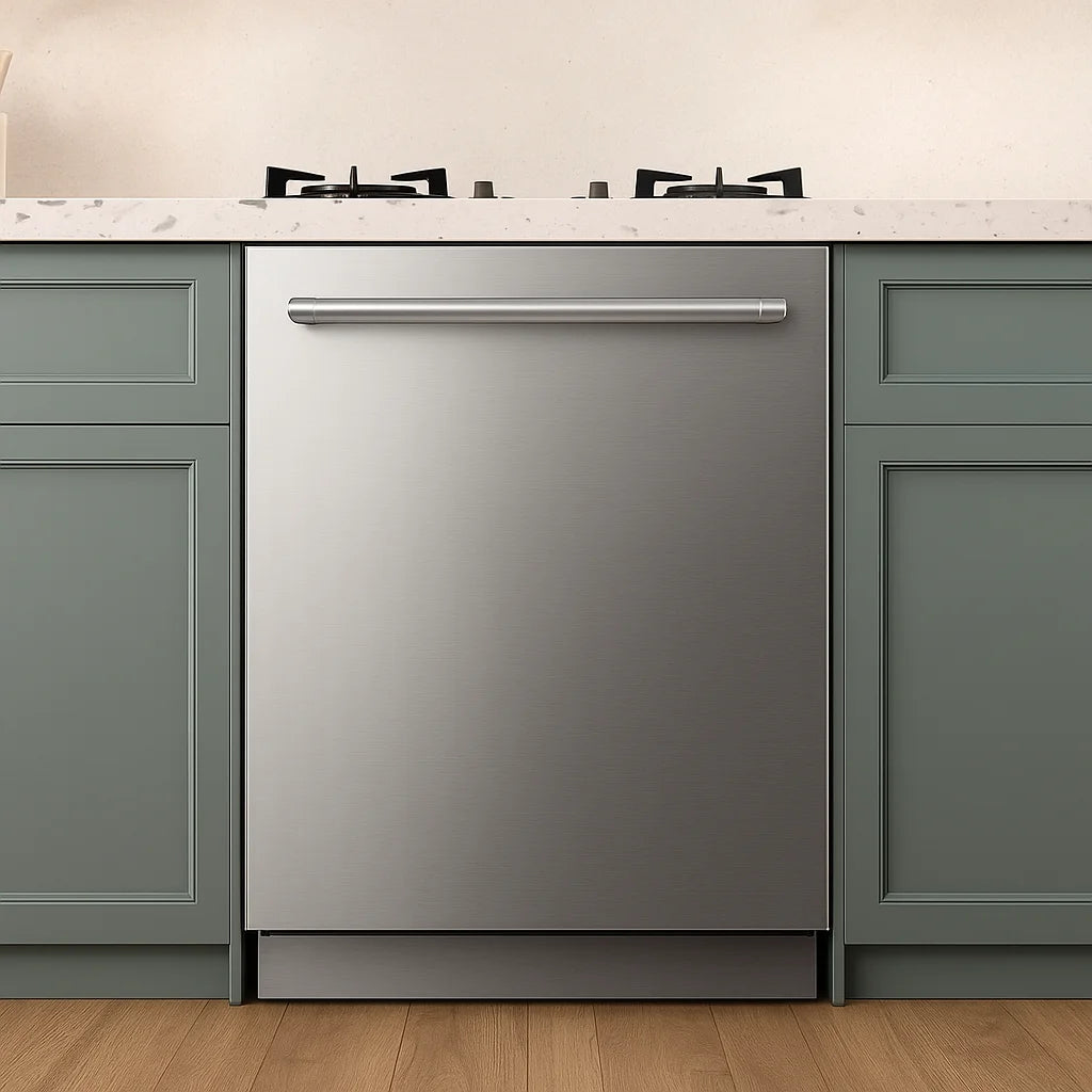 24" Built-in Stainless Steel Dishwasher 16 Place Settings Large Capacity 9 Wash Programs Restaurant Household Use Energy