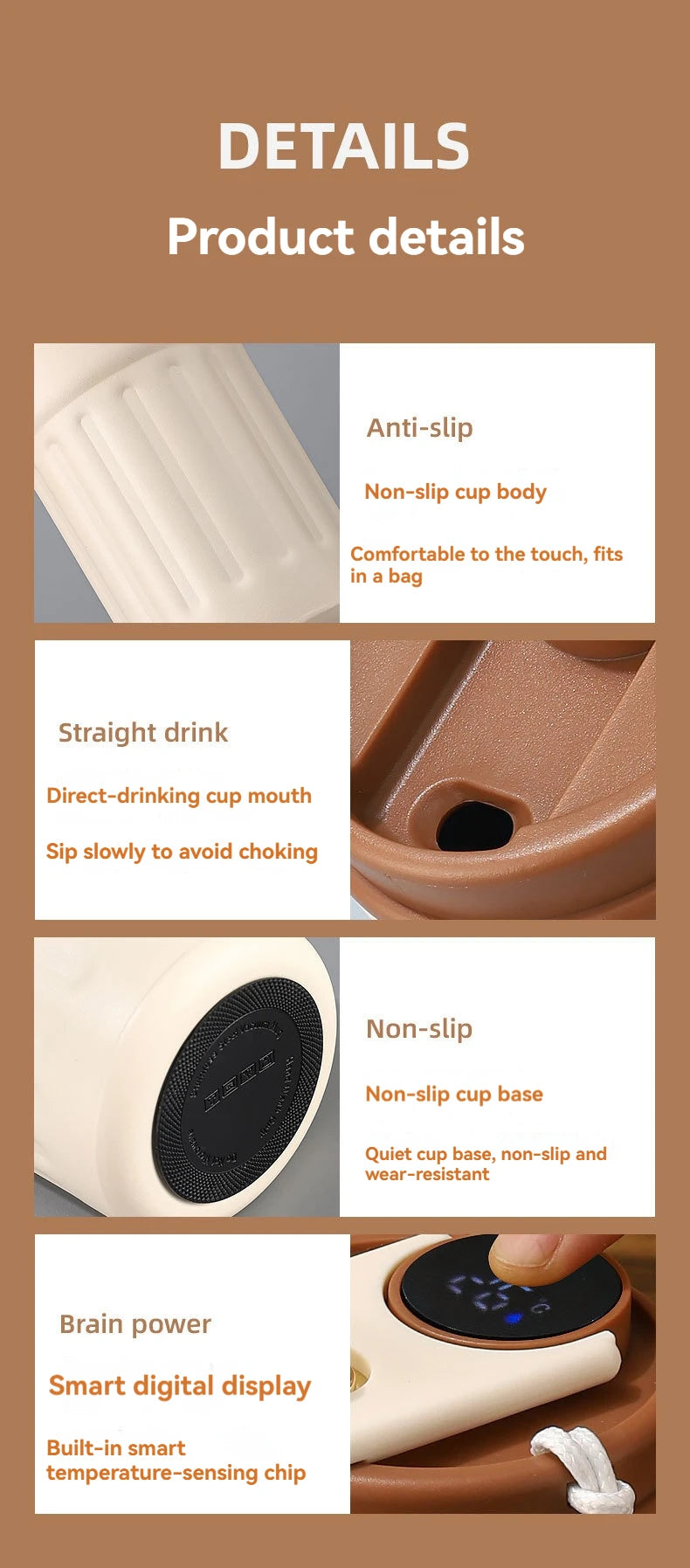 450ML Stainless Steel Thermo Water Bottle LED Temperature Display Coffee Cup Keep Cold and Heat Thermal Mug Travel Vacuum Flask