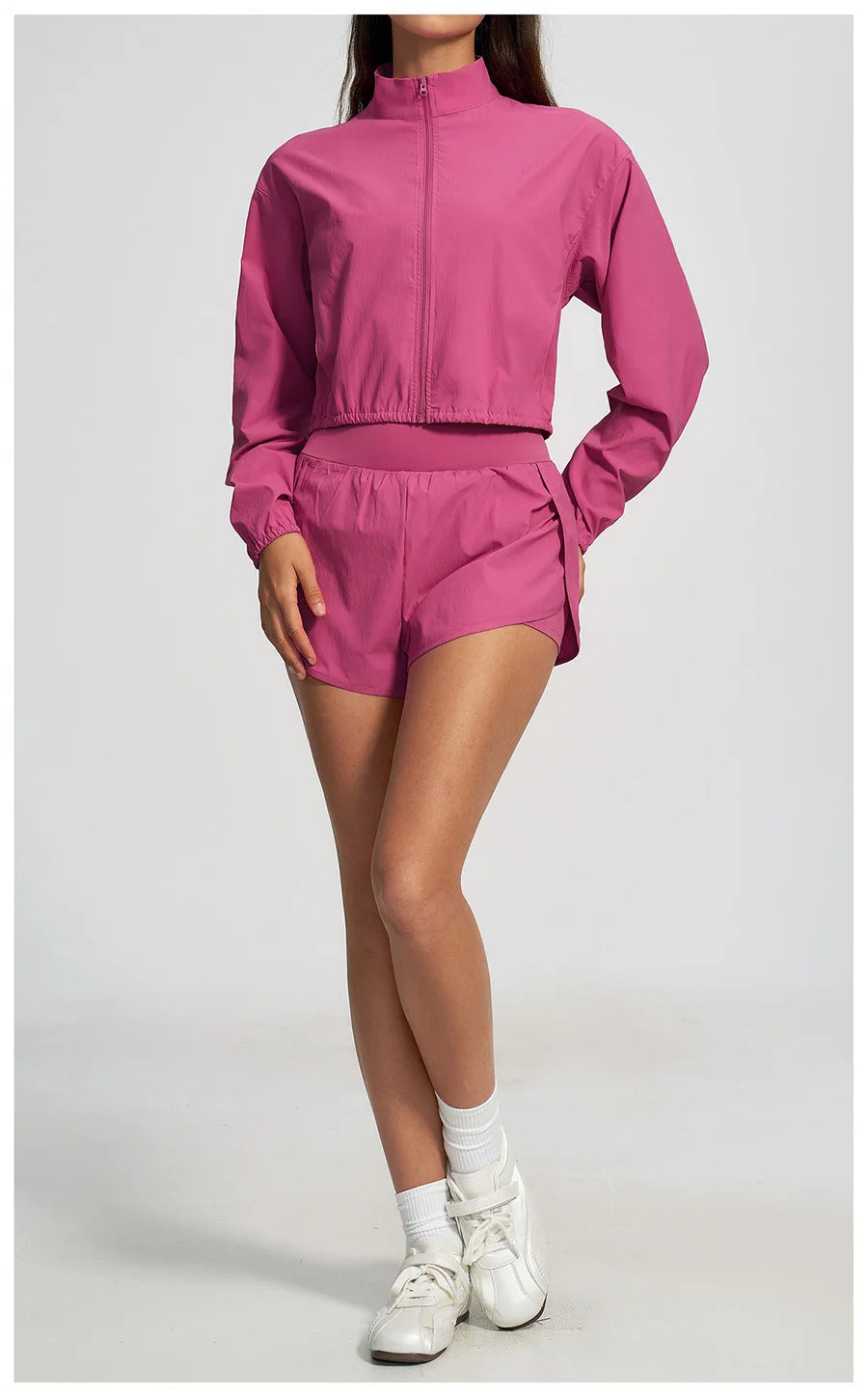 Women Outdoor Running Suit Two Pieces Yoga Set Breathable Quick Dry Fitness Sportswear Workout Clothes Sports Outfit