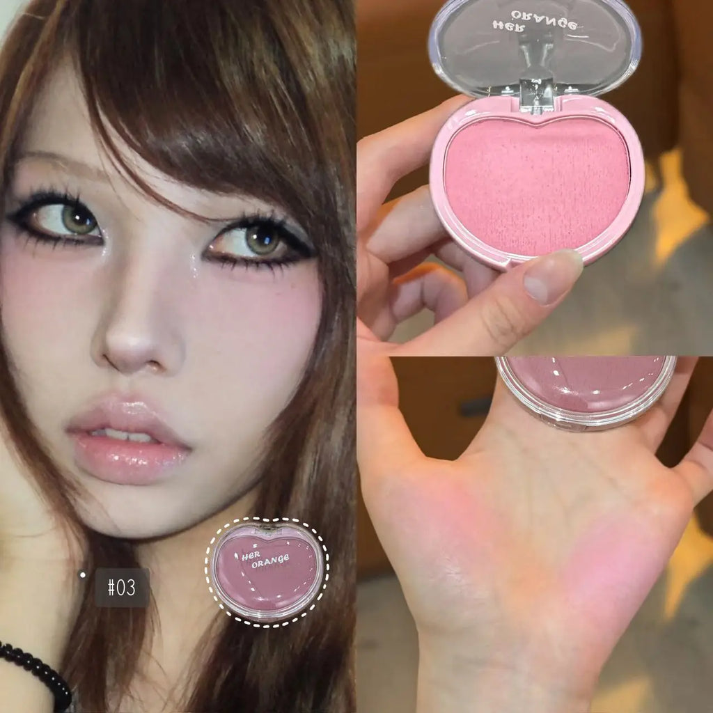 Herorange Sweet Cream Blush Balm Multi-Use Cheek Lip Eye Blush Long Wear Blendable for Beginners