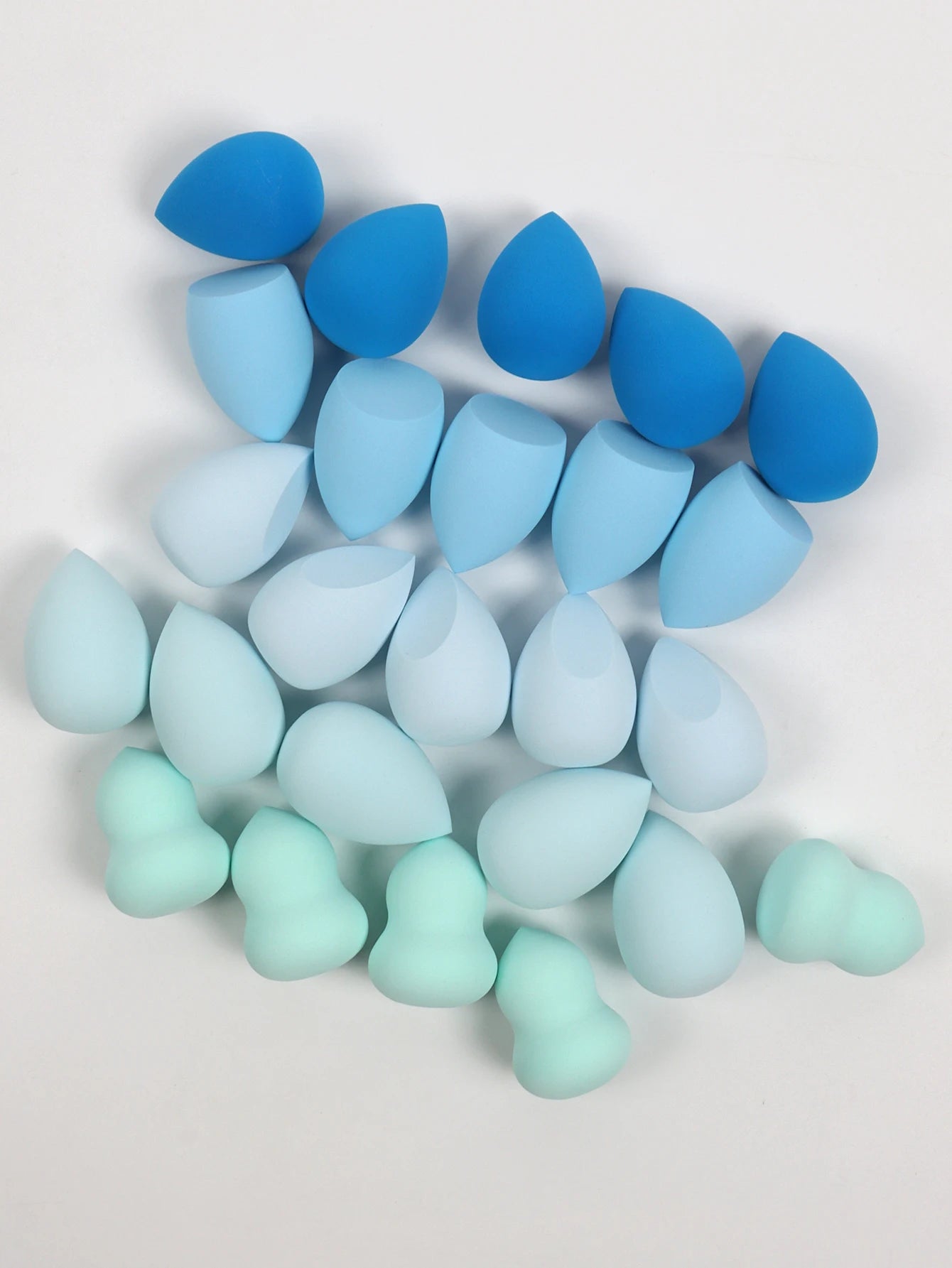 25 Beauty Eggs (Makeup Sponges), Foundation Makeup Mixed Beauty Sponges, Flawless Application for Liquid, Cream and Powder, Multi-Color Makeup
