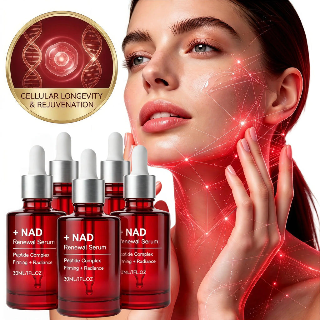 2Pcs  NAD+ Facial Firming&Reversing Serum for Face and Neck, Korean NAD Renewal Serum, Collagen Extract & Peptides Facial Serum, Anti-aging Reduces Wrinkles & Fine Lines, Looking Radiant Skin
