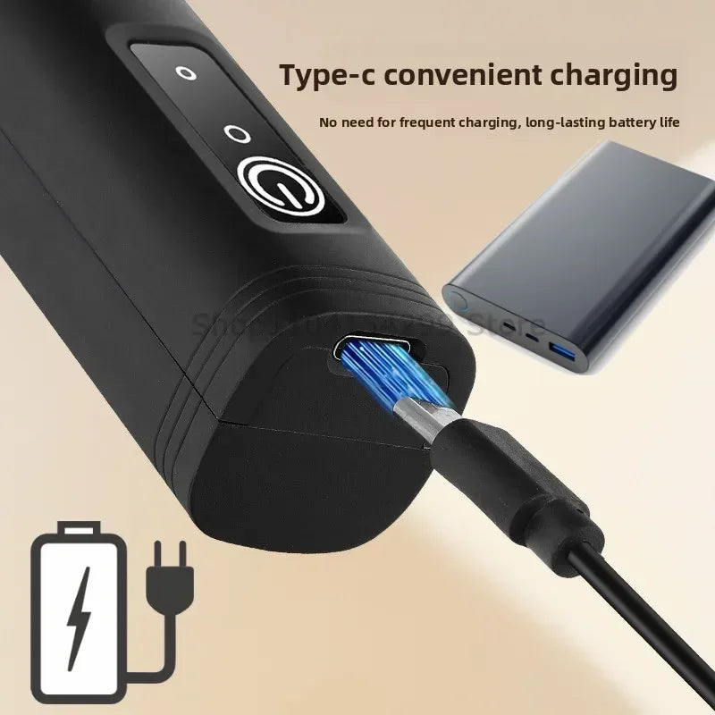 Wireless Milk Frother Electric Type-C Handheld Blender Stainless Steel Mini Coffee Maker Whisk Mixer for Coffee Cappuccino Cream