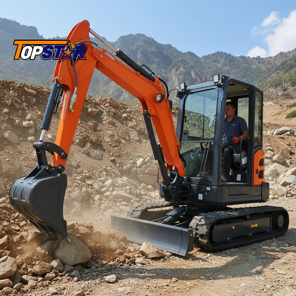Micro Mini Excavator Crawler Type 0.8Ton Lightweight Small Digger CE For Home Renovation Trench Digging Free Shipping