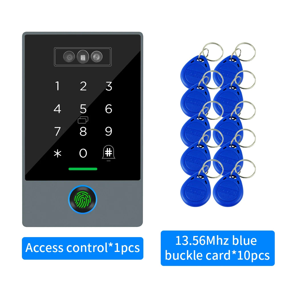 TTLOCK Home Security Visual Intercom Face Recognition Fingerprint WiFi Intelligent 13.5Hz Waterproof IP67 Access Control